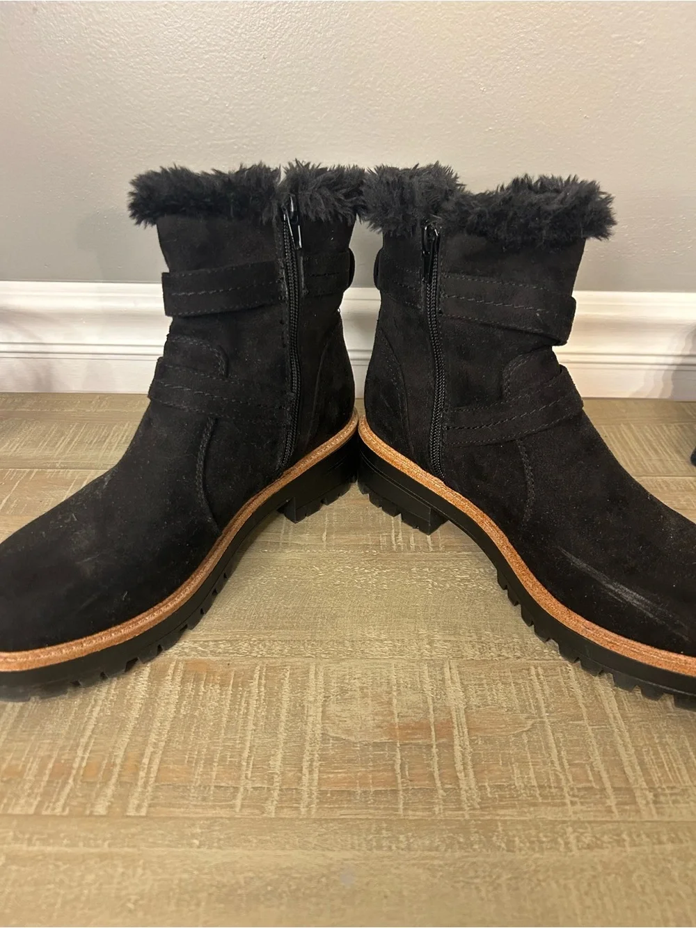 Indigo Rd. Women’s Black Ibbie Bootie with Buckles, Size 9
